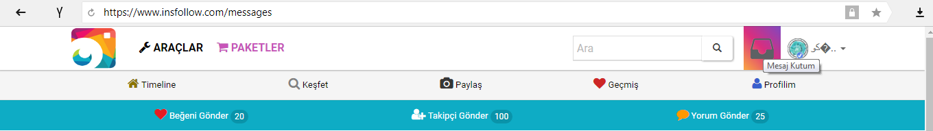 İnsfollow.com üzerinden dm atma ve gelen mesajları kontrol etme